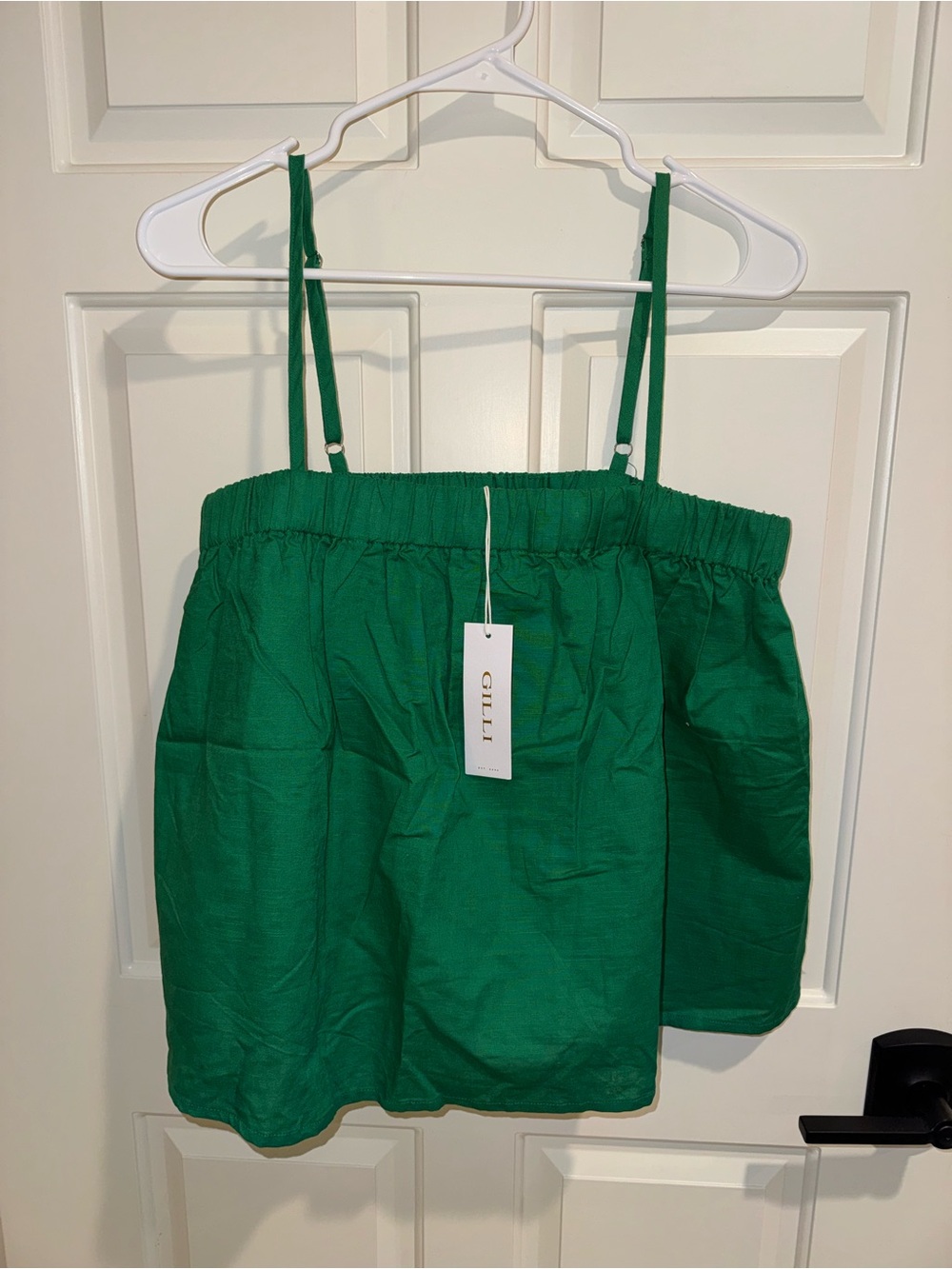Gilli Emerald Green Women's Spaghetti Strap Tank Top